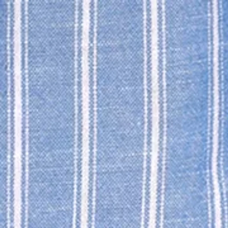 Toddler Girls Chambray Striped Top and Shorts Set