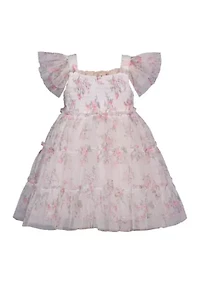 Toddler Girls Ruffle Floral Printed Dress