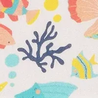 Toddler Girls Cross Back Sealife Print Dress