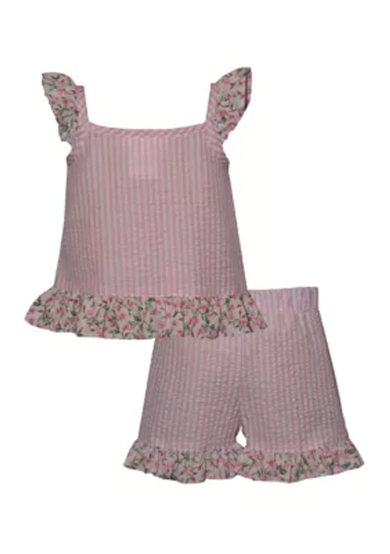 Toddler Girls Flamingo Top an Shorts Set