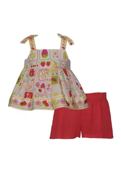 Toddler Girls Strawberry Short Set