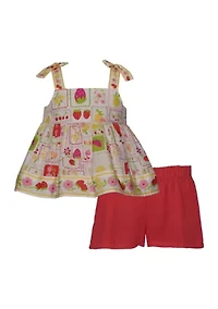 Toddler Girls Strawberry Short Set