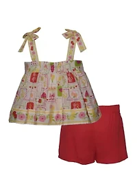 Toddler Girls Strawberry Short Set