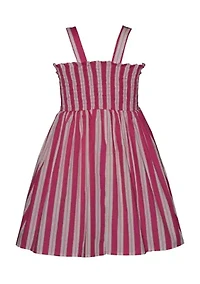 Toddler Girls Striped Fruit Dress