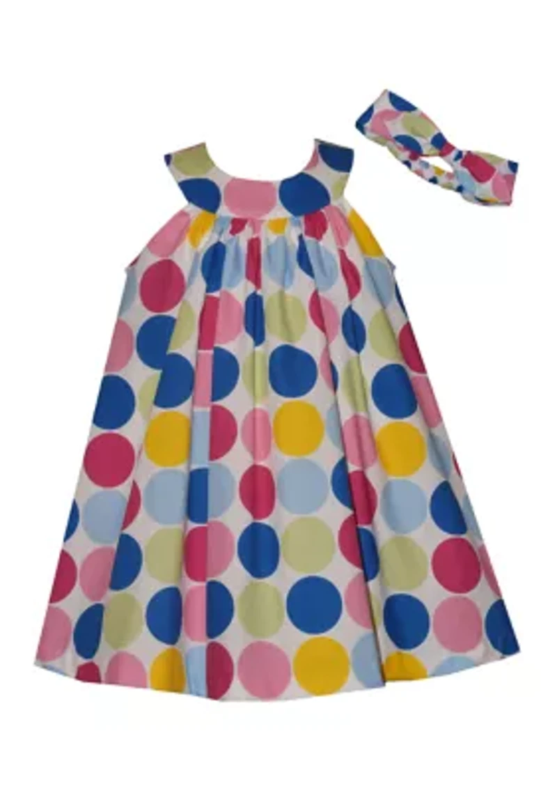 Toddler Girls Halter Dot Dress