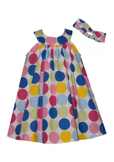 Toddler Girls Halter Dot Dress