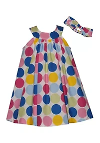 Toddler Girls Halter Dot Dress