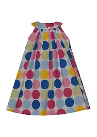 Toddler Girls Halter Dot Dress