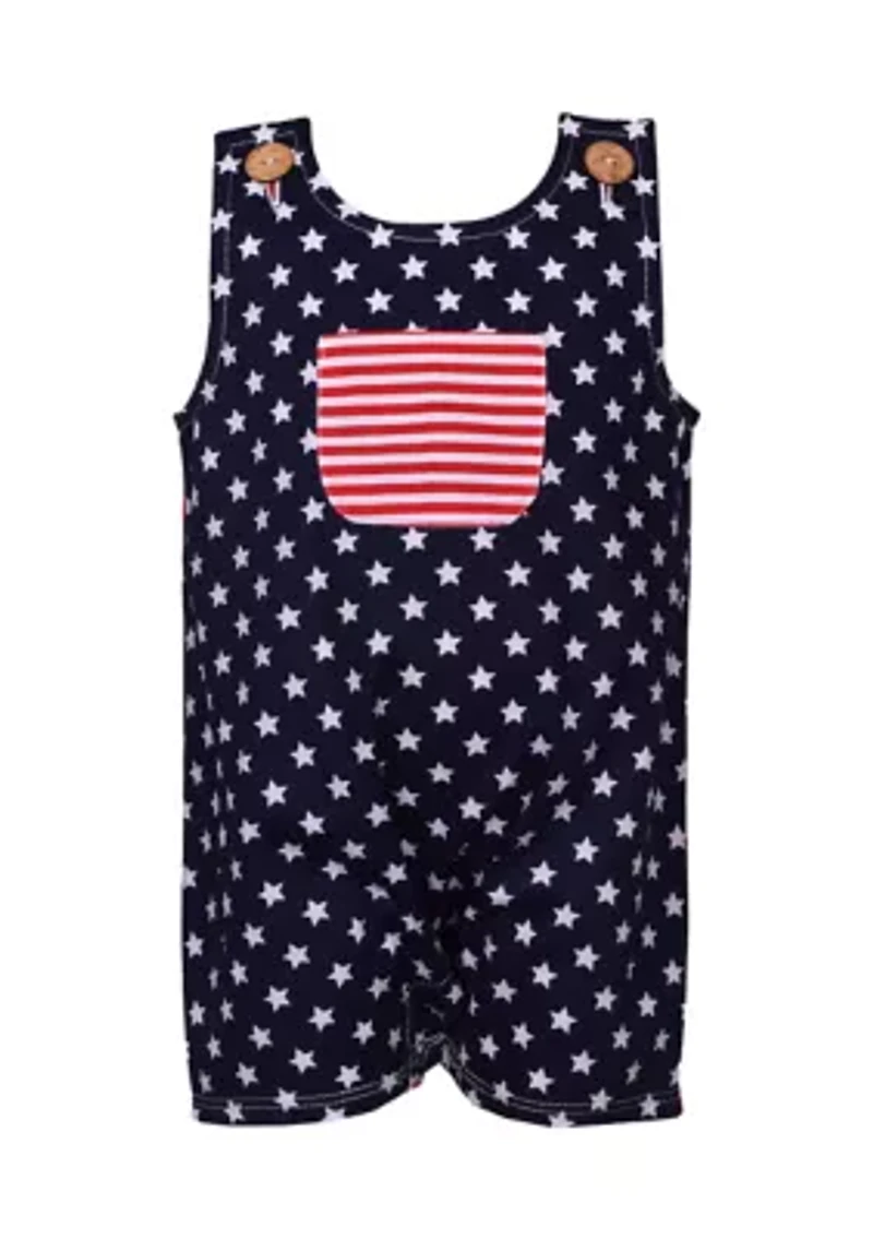 Baby Boys Stars and Stripes Shortall