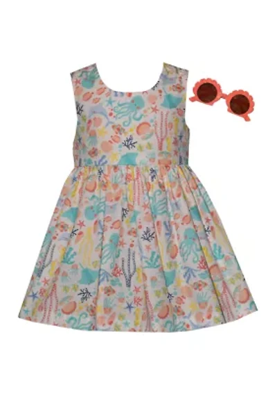 Baby Girls Cross Back Sea Dress