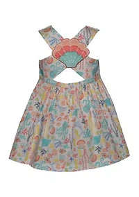 Baby Girls Cross Back Sea Dress