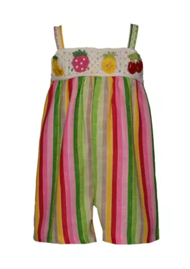 Baby Girls Sleeveless Crocket One Piece