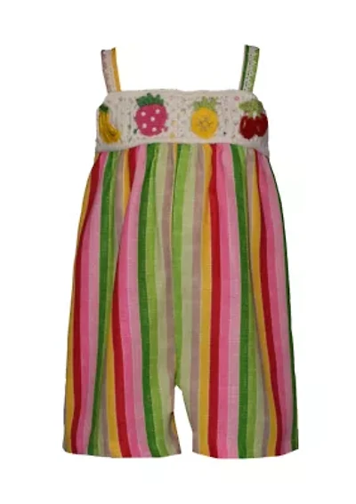 Baby Girls Sleeveless Crocket One Piece