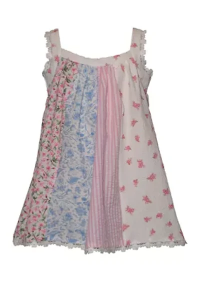 Baby Girls Sleeveless Multi Media Dress