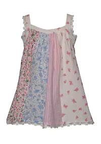 Baby Girls Sleeveless Multi Media Dress