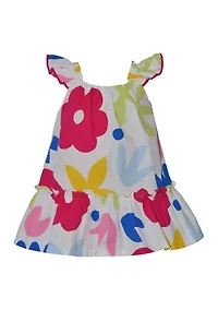 Baby Girls Sleeveless Big Print Dress