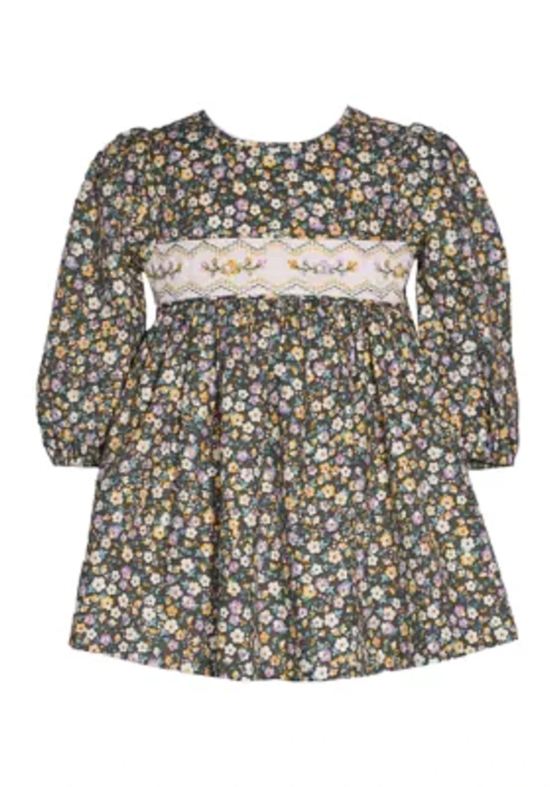 Toddler Girls Floral Printed Dress