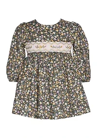 Toddler Girls Floral Printed Dress