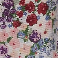 Toddler Girls Long Sleeve Floral Smocked Dress