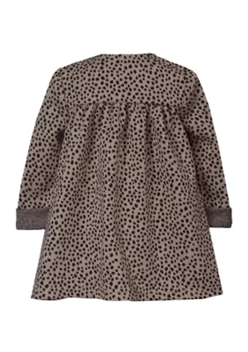 Toddler Girls Long Sleeve Animal Print Dress