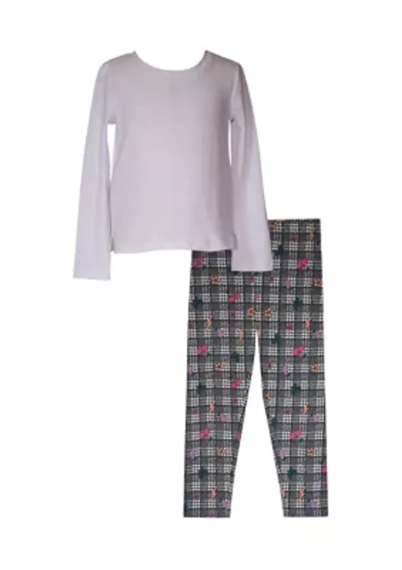 Toddler Girls Puffy Vest Set