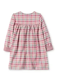 Toddler Girls Long Sleeve Plaid Dress