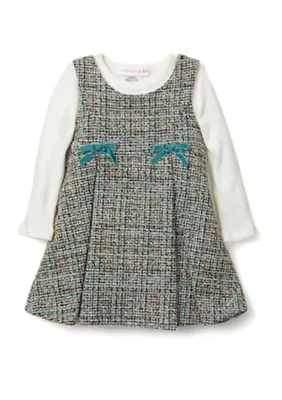 Baby Girls Bouclé Jumper Dress Set