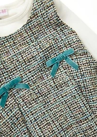 Baby Girls Bouclé Jumper Dress Set
