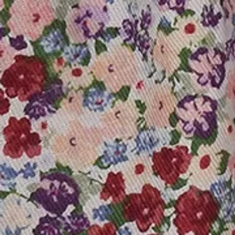 Baby Girls Ruffle Floral Printed Smocked Dress