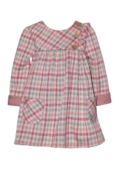 Baby Girls Long Sleeve Plaid Dress