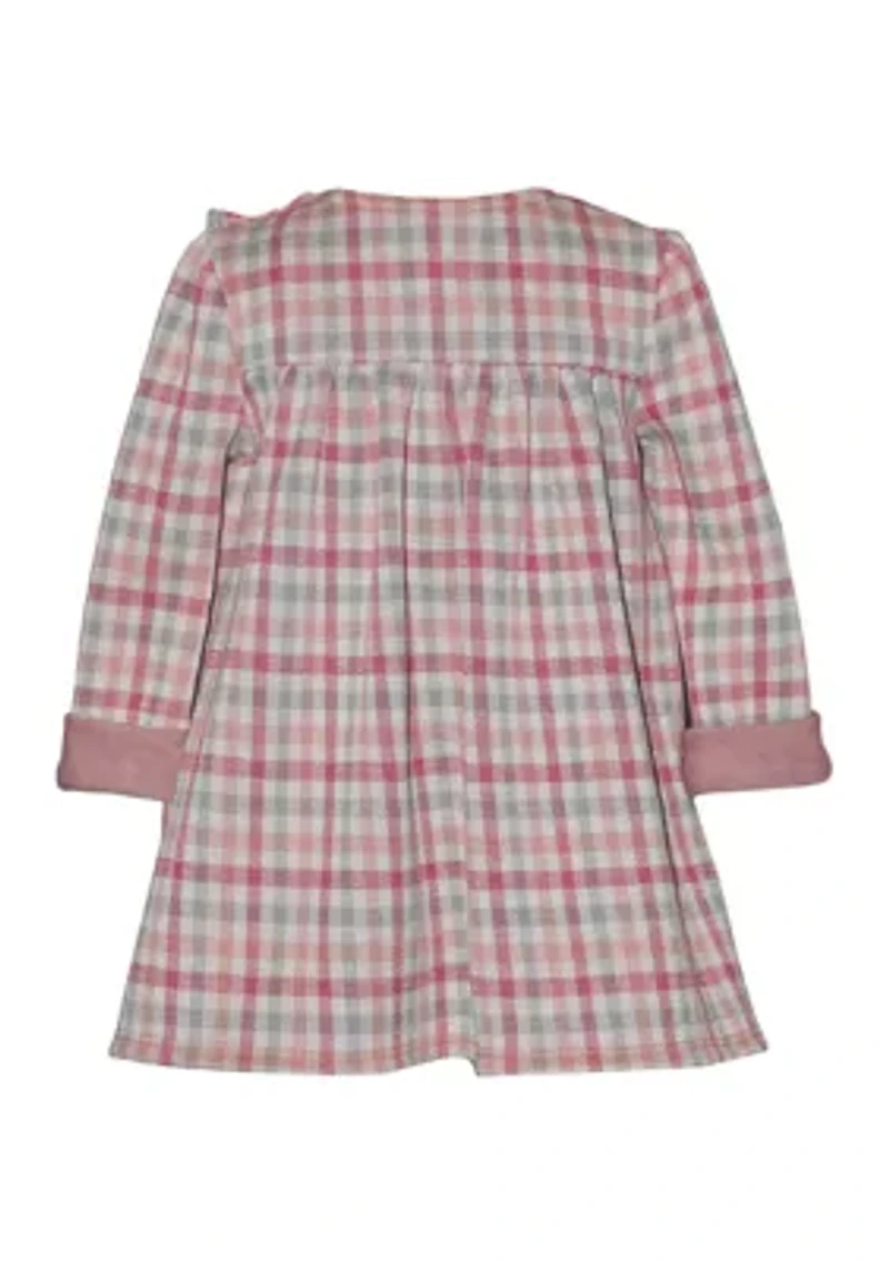 Baby Girls Long Sleeve Plaid Dress