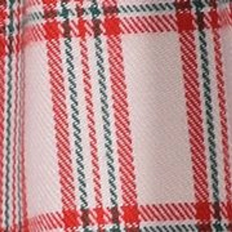 Girls 3/4 Sleeve Smocked Plaid Dress