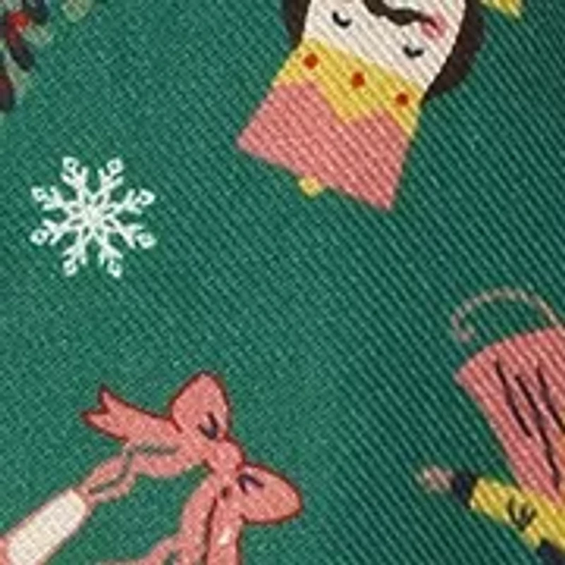 Toddler Girls Long Sleeve Smocked Nutcracker Dress