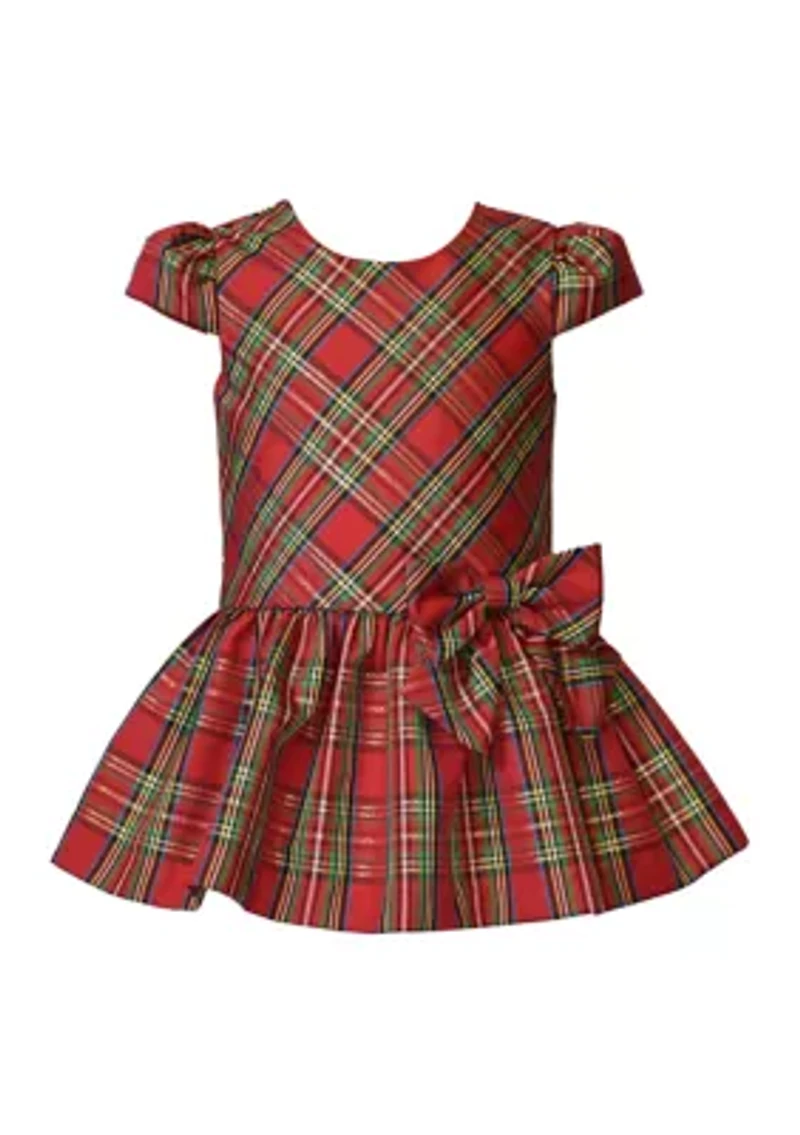 Toddler Girls Coat with Plaid Dress