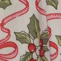 Toddler Girls Long Sleeve Smocked Holly Print Dress