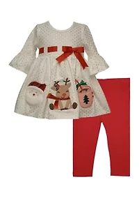 Baby Girls Ornament Set with Leggings