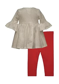 Baby Girls Ornament Set with Leggings