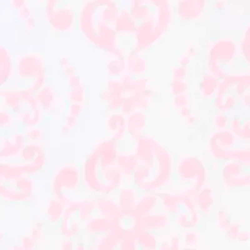 Baby Girls 2-Piece Pink Damask Footie Set