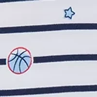 Baby Boys Sports Star Footie and Hat Set