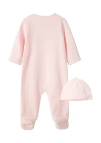 Baby Girls Footie and Cap Set