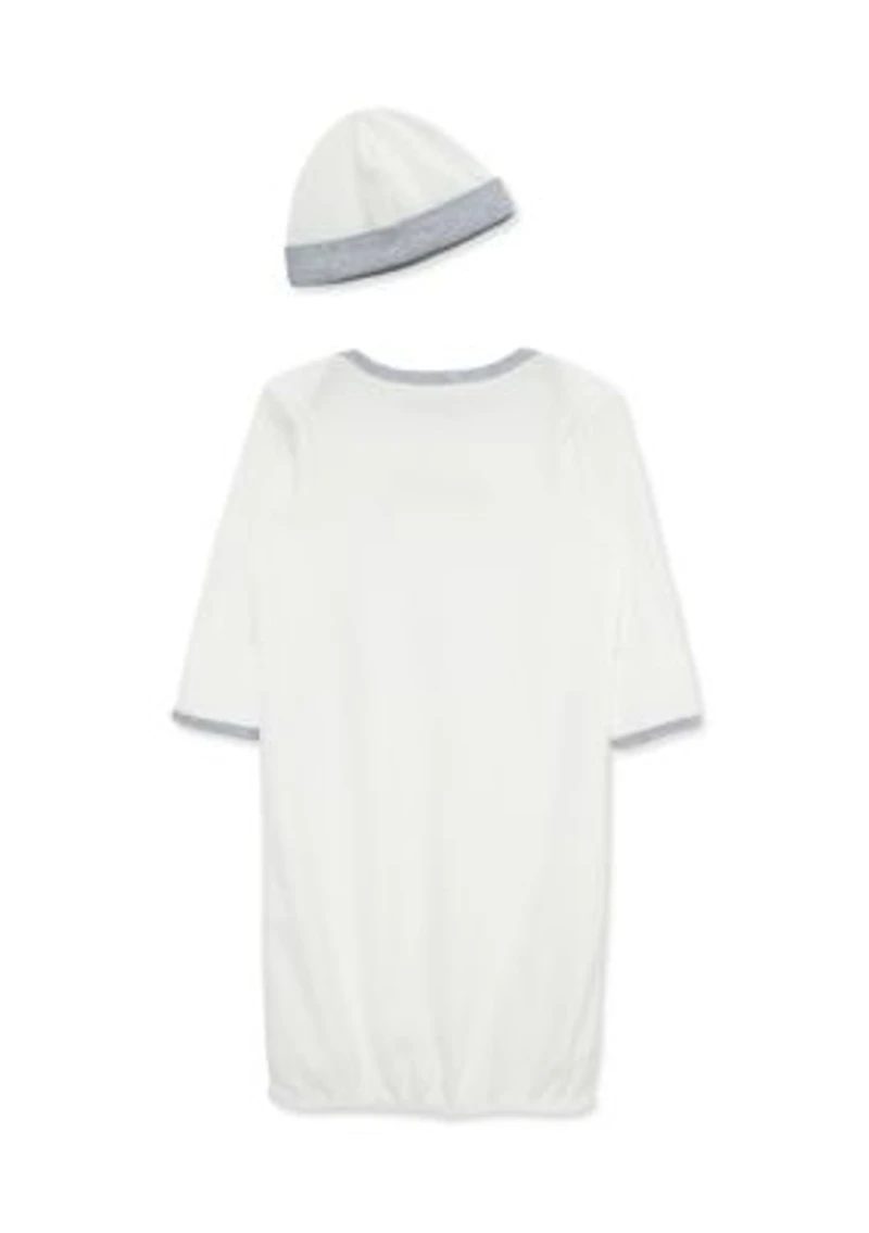 Baby Boys Safari Gown with Hat