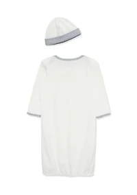 Baby Boys Safari Gown with Hat