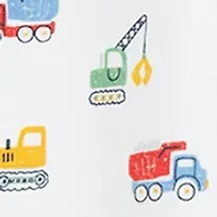 Baby Boys Trucks Footie with Hat