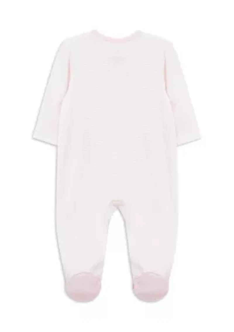 Baby Girls Lovely Pups Footie Pajamas