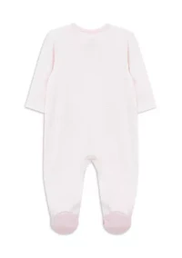 Baby Girls Lovely Pups Footie Pajamas