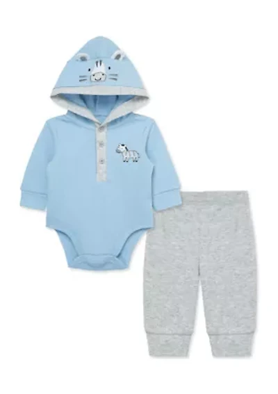 Baby Boys Zebra Bodysuit and Pants Set