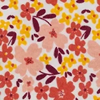 Baby Girls Pumpkin Bodysuit and Pants Set with Headband