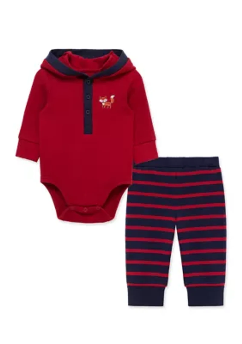 Baby Boys Fox Bodysuit and Pants Set