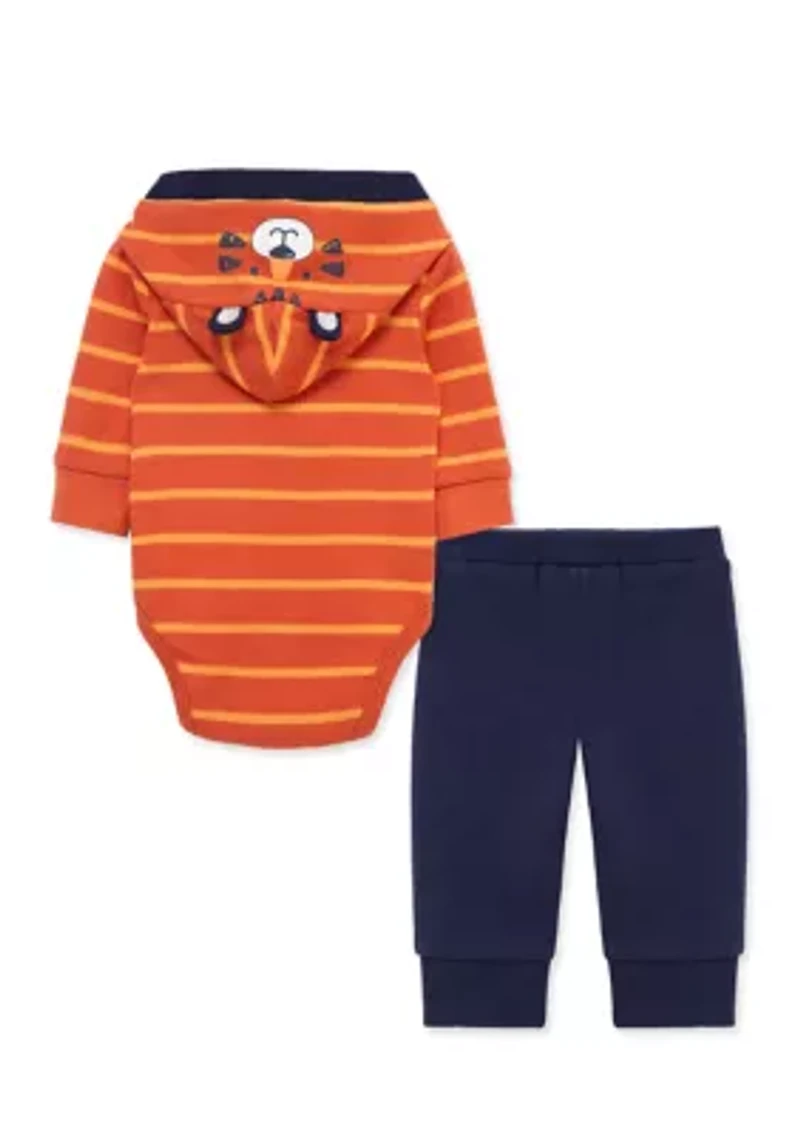 Baby Boys Tiger Bodysuit and Pant Set