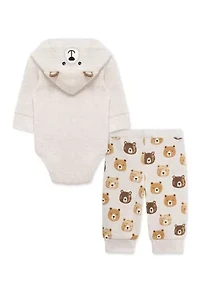 Baby Boys Bear Bodysuit and Pants Set